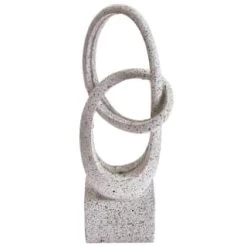 B&M Solar Sculpture With Micro LED - Light Grey