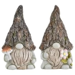 B&M Solar Rustic Gonk Gnome Ornament - Mushroom -B&M Home Sales Store 393242 solar rustic gonk gnome ornament group