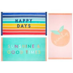 B&M Adult's Beach Towel - Sunshine & Good Times -B&M Home Sales Store 393919 adult slogan beach towel group 2