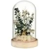 B&M Floral Decoration In Glass - Green