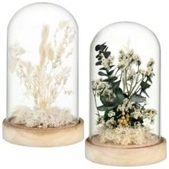 B&M Floral Decoration In Glass - Green -B&M Home Sales Store 394343 floral decoration in glass group