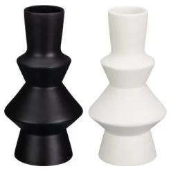 B&M Small Shaped Vase - White -B&M Home Sales Store 394351 shaped vase group