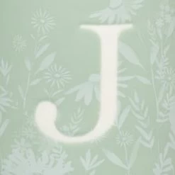 B&M Floral Alphabet Mug (Assorted) -B&M Home Sales Store 394397 floral alphabet mug green j 2