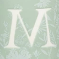 B&M Floral Alphabet Mug (Assorted) -B&M Home Sales Store 394397 floral alphabet mug green m 2