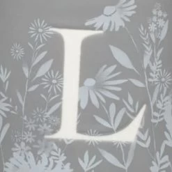 B&M Floral Alphabet Mug (Assorted) -B&M Home Sales Store 394397 floral alphabet mug grey l 2