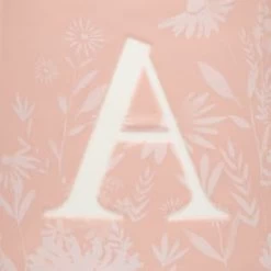 B&M Floral Alphabet Mug (Assorted) -B&M Home Sales Store 394397 floral alphabet mug pink a 2