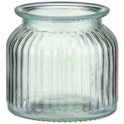 B&M Small Ribbed Glass Jar With Wooden Lid 6 B&M Small Ribbed Glass Jar With Wooden Lid -B&M Home Sales Store 394427 ribbed glass jar with wooden lid small 3
