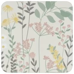 B&M Floral Placemat & Coaster Set 8pc -B&M Home Sales Store 394455 floral placemat and coaster set 8pc 3