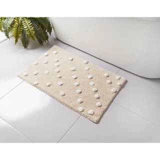 B&M Natural Off White Spots Bathmat 1 B&M Natural Off White Spots Bathmat