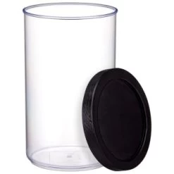 B&M Canister With Airtight Wooden Lid 750ml 5 B&M Canister With Airtight Wooden Lid 750ml -B&M Home Sales Store 394622 0 75l canister with black lid
