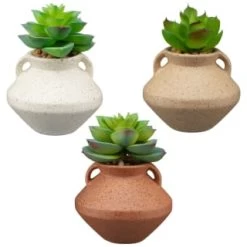 B&M Small Succulent Vase - Orange -B&M Home Sales Store 394662 small vase succulent group