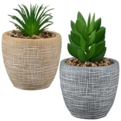 B&M Small Succulent Pot - Stone 5 B&M Small Succulent Pot - Stone -B&M Home Sales Store 394663 small succulent group