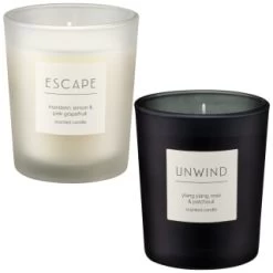 B&M Unwind Scented Candle - Ylang Ylang & Rose & Patchouli -B&M Home Sales Store 395420 395422 small candle group