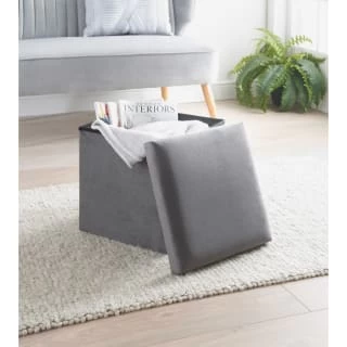 B&M Square Storage Cube - Grey 1 B&M Square Storage Cube - Grey