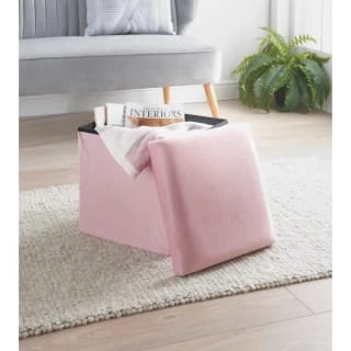 B&M Square Storage Cube - Pink 1 B&M Square Storage Cube - Pink