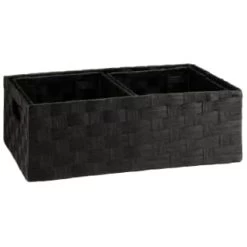 B&M Caen Set Of 3 Paper Rope Baskets - Black -B&M Home Sales Store 395869 caen set of 3 paper rope baskets black