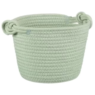 B&M Cara Rope Basket With Handle - Green 1 B&M Cara Rope Basket With Handle - Green