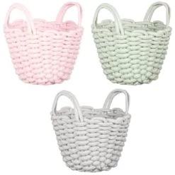 B&M Thick Rope Basket - Pink -B&M Home Sales Store 395888 thick rope basket main 1
