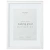 B&M A4 New York Box Photo Frame - White