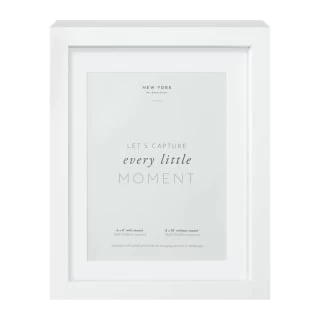 B&M New York Box Photo Frame - 6 X 8" - White 2 B&M New York Box Photo Frame - 6 X 8" - White - Image 2