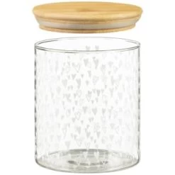 B&M Printed Glass Bamboo Storage Jars 3pc -B&M Home Sales Store 396485 3pk printed glass bamboo storage jars 4