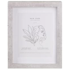 B&M Concrete Effect Photo Frame 6 X 8" -B&M Home Sales Store 396621 concrete effect frame 6x8 1