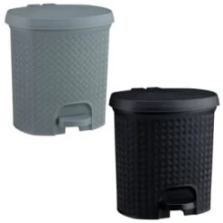 B&M Knit Peddle Bin - Black -B&M Home Sales Store 400122 400123 knit peddle bin 1